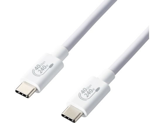y񂹁zGR USB Type-cP[u 1m USB4.0 PD EPRΉ 240W 
