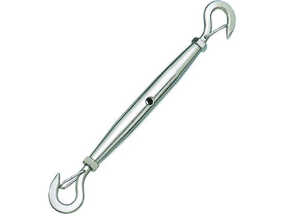 【お取り寄せ】水本 ステンレス パイプターンバックル外れ止付(フック) 捻子径2分