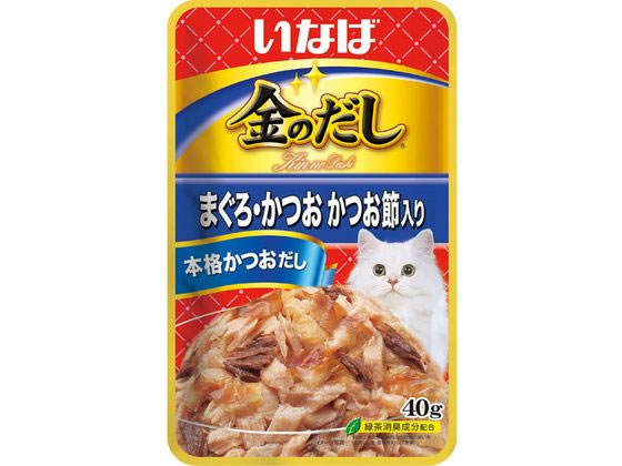 【お取り寄せ】いなばペットフード 金のだしパウチ 鮪・鰹鰹節40g