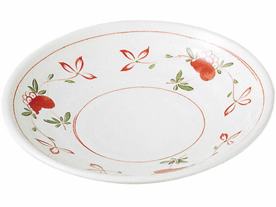 【お取り寄せ】エンテック 小皿 赤絵 AK-14