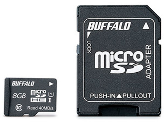 【お取り寄せ】バッファロー Class1 microSDHCカード 8GB RMSD-008GU1SA