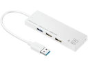 【お取り寄せ】サンワサプライ USB3.1+2.0コンボハブ カードリーダー付き(ホワイト)