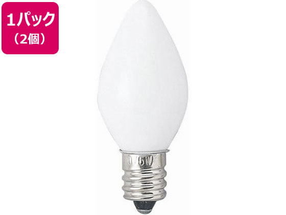 Filament Lamps - 【お取り寄せ】ヤザワ ローソク球 口金E12 5W ホワイト 2個 1CC2P