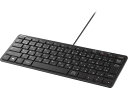 【お取り寄せ】バッファロー USB接続 有線コンパクトキーボード ブラック BSKBU300BK