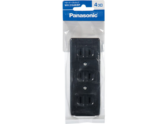 乐天商城 - 【お取り寄せ】パナソニック ベターテーブルタップ 4個口 ブラック WH2164KBP