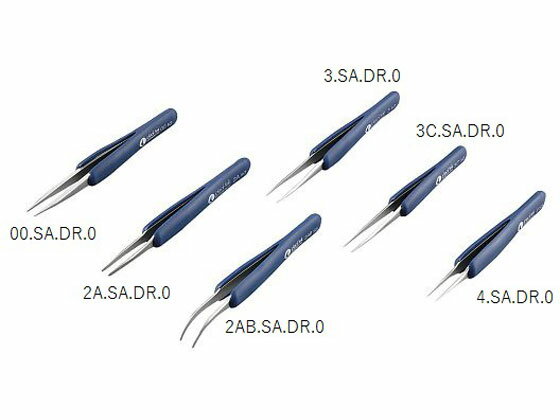 【仕様】●全長（mm）：120●材質：本体／ステンレス鋼、グリップ／帯電防止ラバー●グリップ抵抗値：10＾9Ω●生産国：スイス【検索用キーワード】00．SA．DR．0　3−9794−01　ED2528柔らかいグリップ付で指に掛かる負担を軽減します。