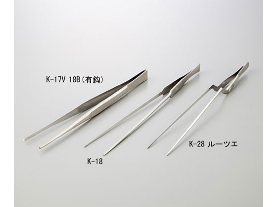 樂天商城 - 【お取り寄せ】KFI ピンセット(有鈎) K‐17V 15B