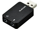【お取り寄せ】エレコム オーディオ変換アダプタ USB-φ3.5mm USB-AADC01BK