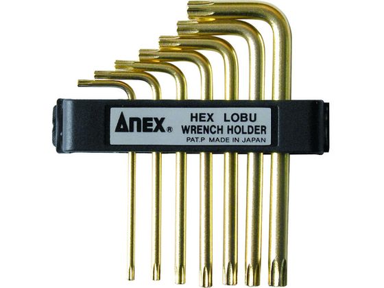 乐天商城 - 【お取り寄せ】アネックス L型ヘクスローブレンチ穴付7本組 639