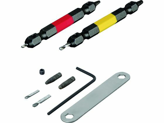 【お取り寄せ】アネックス なめたネジはずしビット2本組 M2.5〜5ネジ用 全長65