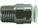 【お取り寄せ】チヨダ ファイブSUSメイルコネクタ 白 4mm・R1/8 FS4-01MW