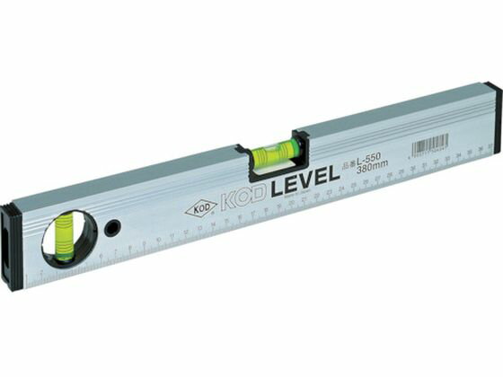 【お取り寄せ】KOD マグネット付 箱型アルミレベル L-550M230MM
