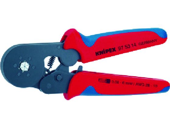 【お取り寄せ】KNIPEX 9753-14 エンドスリーブ用自動調整圧着ペンチ 9753-14