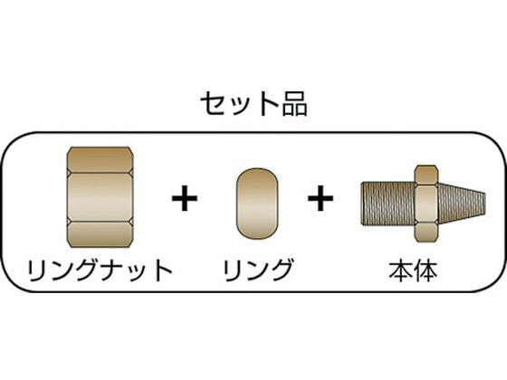 【お取り寄せ】ASOH リングジョイント PT3／8×Φ6 RS-1306