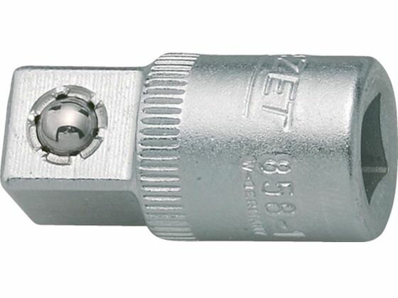【商品説明】●ソケットの差込角変換アダプターです。●ガタツキなくソケットの性能を十分に発揮できます。●ソケット周囲に施したローレット加工により、手回し時の油などによる滑りを軽減します。【仕様】●型番：858-1●差込角凹（mm）：6．35●差込角凸（mm）：9．5●全長（mm）：26．5●クロムバナジウム鋼（Cr−V）【備考】※メーカーの都合により、パッケージ・仕様等は予告なく変更になる場合がございます。【検索用キーワード】HAZETソケットアダプター　ハゼットソケットアダプター　HAZETソケットレンチ　8581　手作業工具　ソケットレンチ　ユニバーサルジョイント　ソケットアダプター　4000896038480　4394712　HAZET　ソケットアダプター　858−1　EH3783ソケットの差込角変換用。