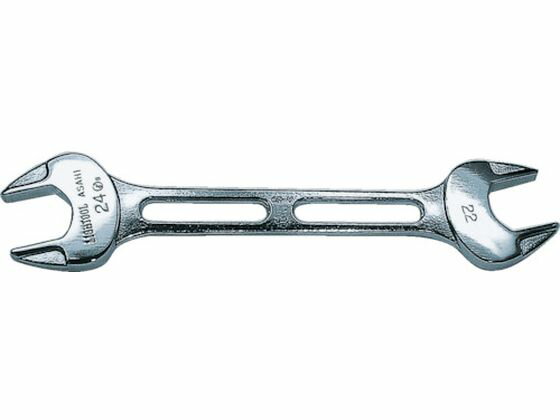 【お取り寄せ】ASH ライツールやり形両口スパナ8mm×10mm LEX0810