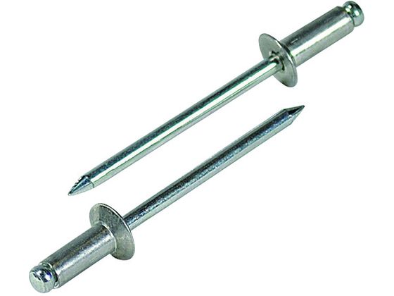 【お取り寄せ】エビ ブラインドリベット(皿頭) アルミニウム/スティール製 5-8(45本入)