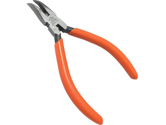 【お取り寄せ】フジ矢 ミニテック 縦曲りショートノーズラジオペンチ(バネ付・ギザなし)