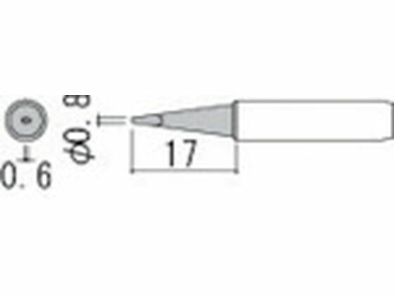 【お取り寄せ】白光 こて先 0.8D型 900M-T-0.8D