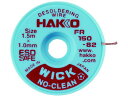 【お取り寄せ】白光 ハッコーウィックノークリーン1.5M×1.0MM FR150-82
