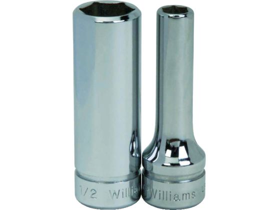 【お取り寄せ】WILLIAMS 3／8ドライブ ディープソケット 6角 12mm JHWBMD-612