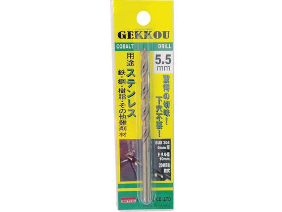 【商品説明】●刃先先端部の形状に独自の技術を採用し驚愕の切れ味を実現します。●食付き、切削能力、切りくずの排出性を大幅に改善しました。【仕様】●型番：GKP9.6●刃径（mm）：9．6●溝長（mm）：95●全長（mm）：130●シャンク径（mm）：9．6●有効加工深さ：3D（刃径×3倍）●コバルト高速度鋼（HSCO−M35）【備考】※メーカーの都合により、パッケージ・仕様等は予告なく変更になる場合がございます。【検索用キーワード】BICTOOL月光ドリル9．6mmブリスターパック　ビックツールゲッコウドリルブリスターパック　BICTOOLドリル　GKP9．6　切削工具　穴あけ工具　ハイスドリル　コバルトハイスドリル　4582247452768　4816234　BIC　TOOL　光ドリル　9．6mm　ブリスターパック　GKP9．6　EK3430被削材：ステンレス鋼、難削材、一般鋼、軟鋼、パイプなど。