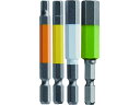 【お取り寄せ】アネックス 六角レンチカラービット4本組 全長65mm ACHX4-65L(4)