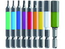 【お取り寄せ】アネックス 六角レンチカラービット9本組 ACHX9-65L