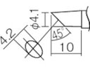 【お取り寄せ】白光 こて先 4C型(Z) T12-C4Z
