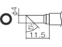 【お取り寄せ】白光 こて先 4C型 面のみ T12-CF4