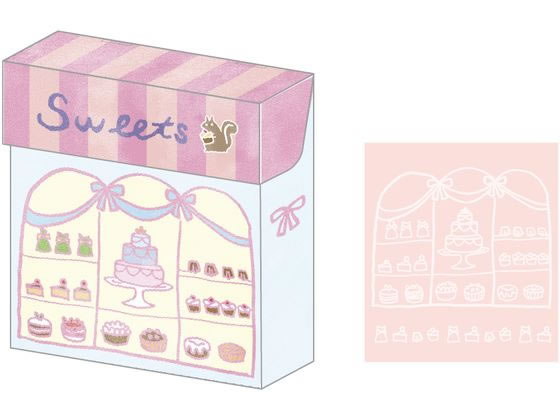 ナカバヤシ 箱入りメモ スイーツ COC-ME-A702-3