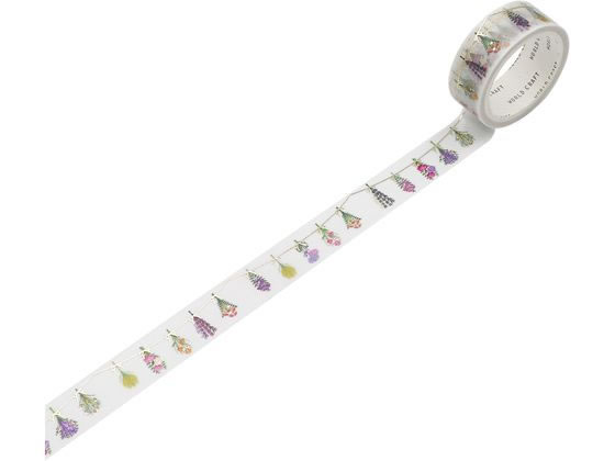 ワールドクラフト キラキラマスキングテープ Dried flower KRMT15-042