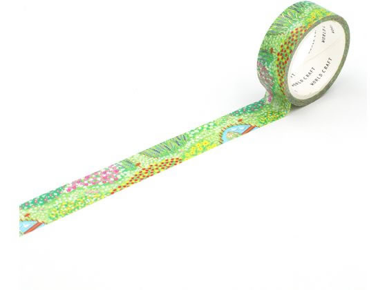 ワールドクラフト キラキラマスキングテープ Flower garden KRMT15-068