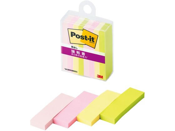 【商品説明】強粘着タイプなので、つきにくい場所にもしっかりと貼れます。紙製のふせんなので、筆記具を選ばずに使用できます。カラフルなマルチカラー（サクラ）の4色のセット。【仕様】●サイズ：50mm×15mm●色：4色（ピンク・ポジティブリィピンク・イエロー・アシッドライム）×各2冊●枚数：1冊（45枚）●クリアケース【備考】※メーカーの都合により、パッケージ・仕様等は予告なく変更になる場合がございます。【検索用キーワード】3Mジャパン　スリーエムジャパン　すりーえむ　3M　スリーエム　ポスト・イット　ポストイット　ぽすといっと　Post−it　Postit　強粘着見出し　強粘着ふせん　強粘着ノート　マルチカラー　50mm×15mm　50×15　幅15mm　付箋紙　付せん紙　フセン　ふせん　付箋　粘着メモ　のり付メモ　アソート　4色パック　4色　ピンク　ポジティブリィピンク　イエロー　アシット゛ライム　パック　セット　700SS−MC−4N　700SSMC4N　強粘着タイプ　強粘着　オフィス　メモ　めも　memo　伝言　伝達　コメント　見出し　目印　マーク　マーキング　会社　事務　事務用品　社内　サクラ　E50787【50×15mm】つきにくい場所にもしっかりと貼れる強粘着タイプのふせんです。