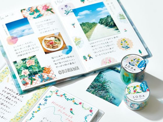 キングジム ソーダ 透明マステ ハナカザリ CMTS20-004