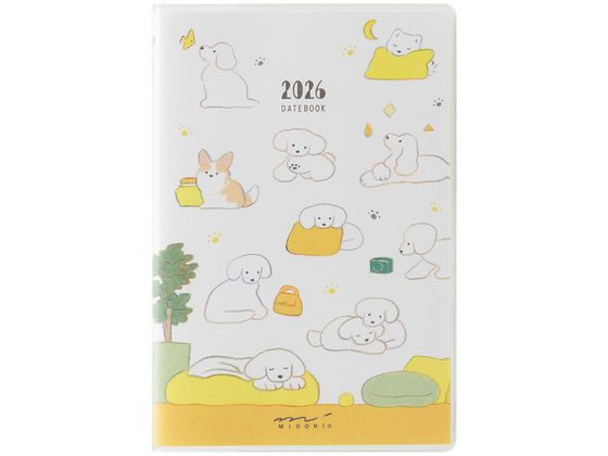 【お取り寄せ】ミドリ ポケットダイアリー ミニ イヌ柄 22356006