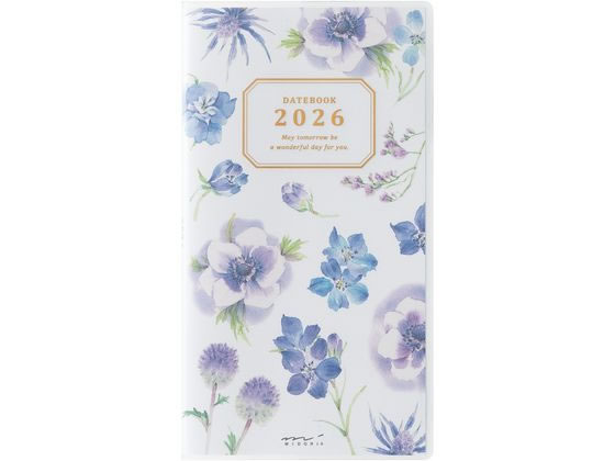 【お取り寄せ】ミドリ ポケットダイアリー スリム 花柄 22363006