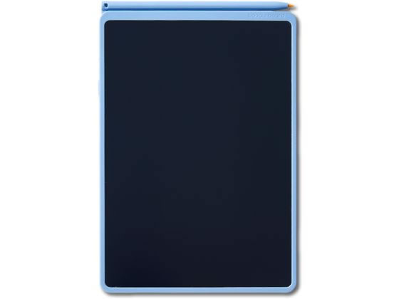 【商品説明】「何度も書いて、すぐに消せる。」電子メモパッドシリーズ「ブギーボード」にスリムフレームなシンプルモデルが新登場！可能な限り細くしたスリムフレームで、書き込みスペースを広く使えます。電源ONの操作が必要なく、いつでもすぐに書き始められます。側面の消去ボタンを押すだけで、簡単に画面消去が可能です。安心の消去ロック付き。【仕様】●色：青●外形寸法：約134（W）×7（D）×191（H）mm（スタイラス除く）●画面サイズ：約8．5インチLCD［約128（W）×182（H）mm］●質量　：約116g●消去回数：約3万回（電池交換式）●主な材質：ABS●セット内容：本体／コイン形リチウム電池（CR2016）セット済み／スタイラス／取扱説明書（保証書付）【ご使用上の注意】：精密機械ですので取扱いにご注意ください。直接日光の当たる場所や／高温・多湿の場所での使用または保管はしないでください。本製品の故障／修理／検査／電池消耗などに起因するデータの損失および逸失利益につきましては当社では一切その責任を負いかねますのであらかじめご了承ください。本製品は日本国内専用です。FOR　USE　ONLY　IN　JAPAN．　商品の見直しなどのため／仕様・価格・デザインその他は予告なく変更する場合があります。商品の色は実際の色とは異なって見えることがあります。キングジム／KING　JIMは／株式会社キングジムの登録商標です。その他記載の商品名／サービス名およびロゴマークは／各社の商標または登録商標です。【備考】※メーカーの都合により、パッケージ・仕様等は予告なく変更になる場合がございます。【検索用キーワード】kingjim　キングジム　きんぐじむ　ブギーボード　BB−20　BB20　青　ぶぎーぼーど　あお　電子メモパッド　ブギーボード　BoogieBoard　電子メモ　電子パッド　デジタルメモ　8．5インチ　コンパクト　ワンタッチ消去　電池交換可能　電池式　書いて消せる　繰り返し使える　何度でも書けて何度でも消せる　LCD液晶　ハイコントラスト　筆圧感知　消去ロック付き　誤操作防止　スタイラスペン　ボタン電池　お絵かきボード　筆談ボード　伝言板　勉強　ビジネス　業務用　合理的配慮　電子メモパッド　メモパッド　メモ　BB−20−B　BB20B　1個　E55659スイスイ書いてパッと消せる電子メモパッド。スリムフレームなシンプルモデル！