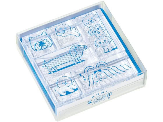 キングジム 透明スタンプ 氷印 セット イヌセット CLSSA-002