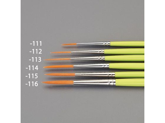 【仕様】●材質：タクロン●全長（mm）：189●サイズ：2号●毛丈（mm）：23．8●毛丈：23．8mm●毛幅：1．7mm【備考】※メーカーの都合により、パッケージ・仕様等は予告なく変更になる場合がございます。【検索用キーワード】エスコ　ESCO　えすこ　2号丸筆(タクロン毛)　丸筆タクロン毛2号　板金・コンクリート・左官・大工・内装・塗装・ガラス道具　筆　作業用品・工具　工事用品　塗装・内装用品　筆　EA109MG-114　EA109MG114　4550061304907　RPUP_02　E57119毛質が柔らかく耐久性に優れています。