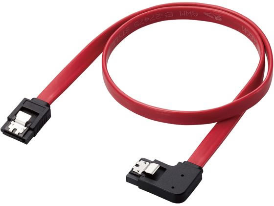 樂天商城 - 【お取り寄せ】エレコム SATA ケーブル 0.5m ストレート-右L型 レッド ST6-05RL／ID