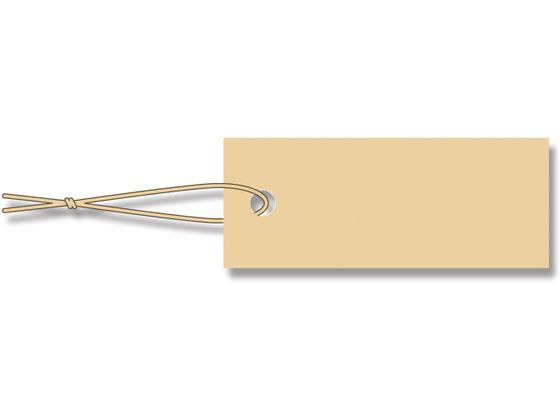 【お取り寄せ】ヘイコー 提札 ミニパック ベージュ綿糸付 No.596 ベージュ 100枚