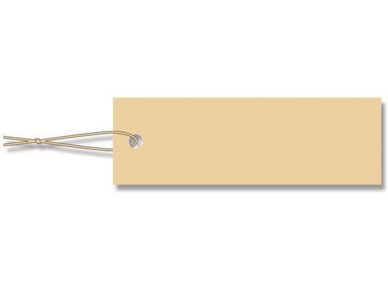 【お取り寄せ】ヘイコー 提札 ミニパック ベージュ綿糸付 No.599 ベージュ 100枚