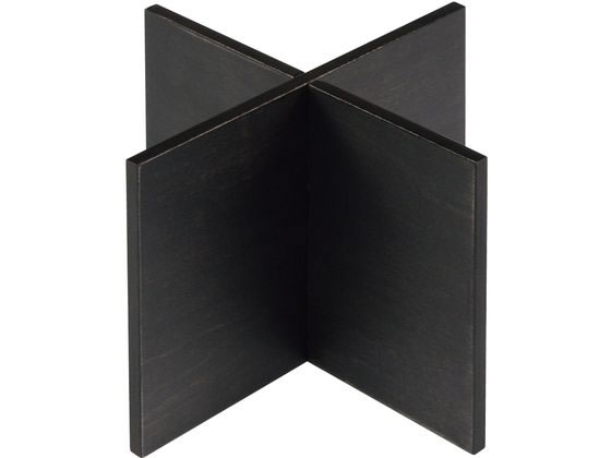 【お取り寄せ】EBM 木製 組立十字スタンド 黒 200×200×150mm