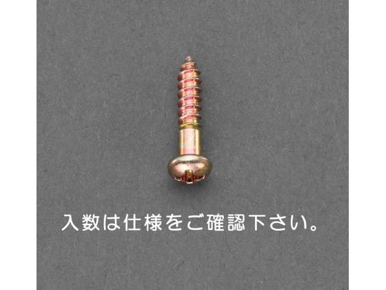 【お取り寄せ】エスコ 鍋頭木ねじ 鉄クロメート 8本 5.1×50mm EA949EJ-140