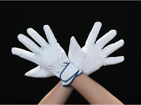 【お取り寄せ】エスコ 手袋 牛革 ブルー L EA353C-36