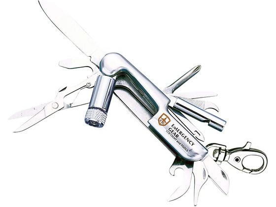 【お取り寄せ】中林製作所 LED&ホイッスル付多機能ツール S CS-05