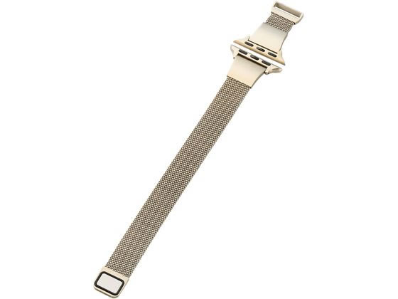 【お取り寄せ】エレコム アップルウォッチ ステンレスバンド ゴールド AW-41BDSSMJGD