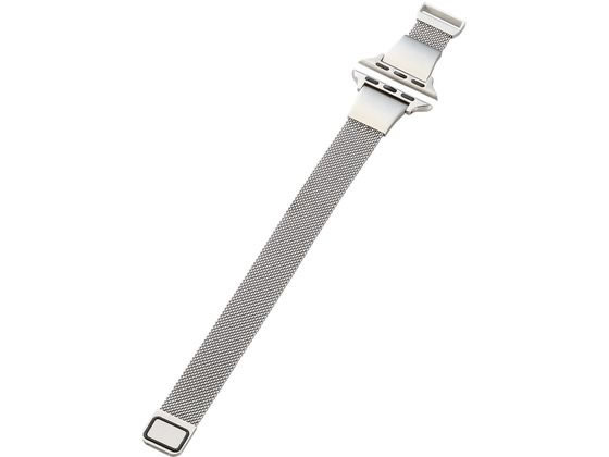 【お取り寄せ】エレコム アップルウォッチ ステンレスバンド スリム シルバー AW-41BDSSMJSV