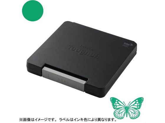 【お取り寄せ】シヤチハタ スタンプ台 タフダ いろもよう 常磐色 HTD-B-G
